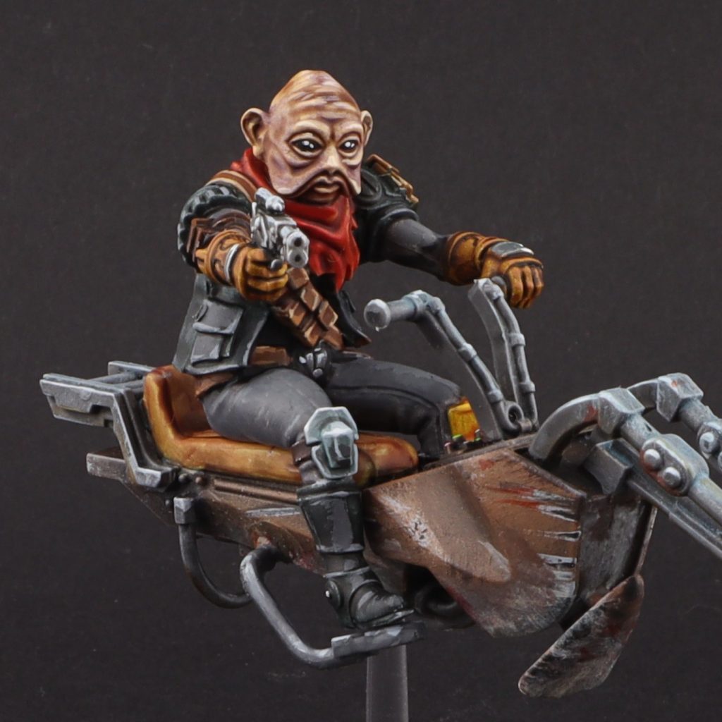 Star Wars Legion - Painted Swwop Bike miniature detail